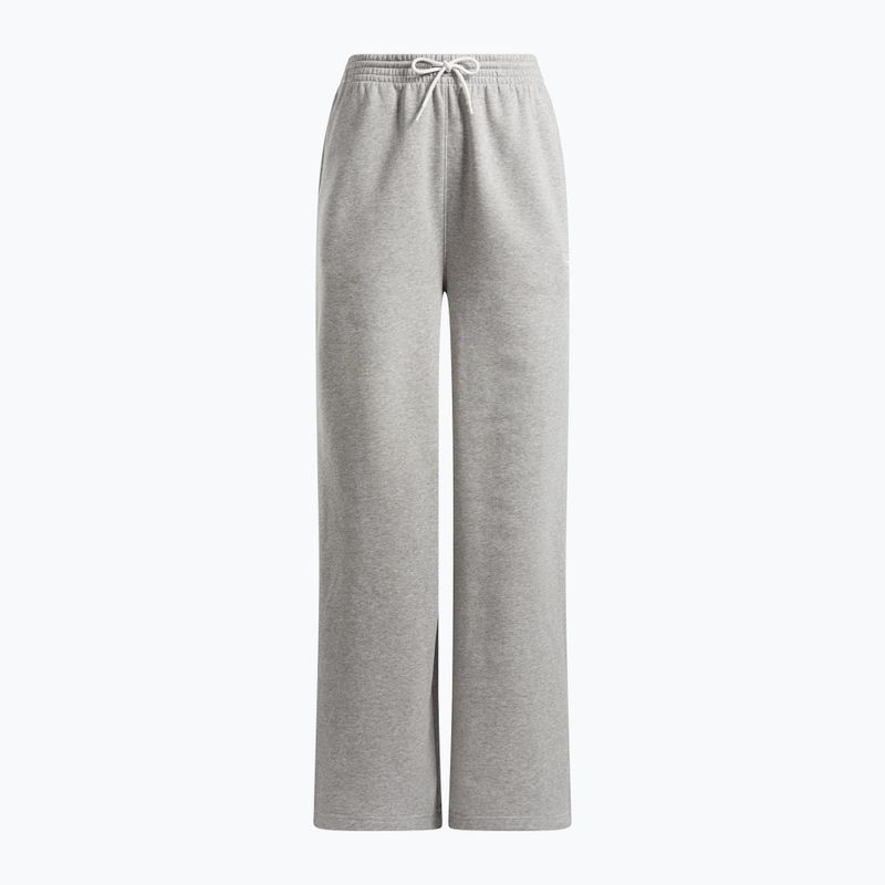 Pantaloni donna Reebok Identity Small Logo Fleece WIde Leg grigio medio heather 4
