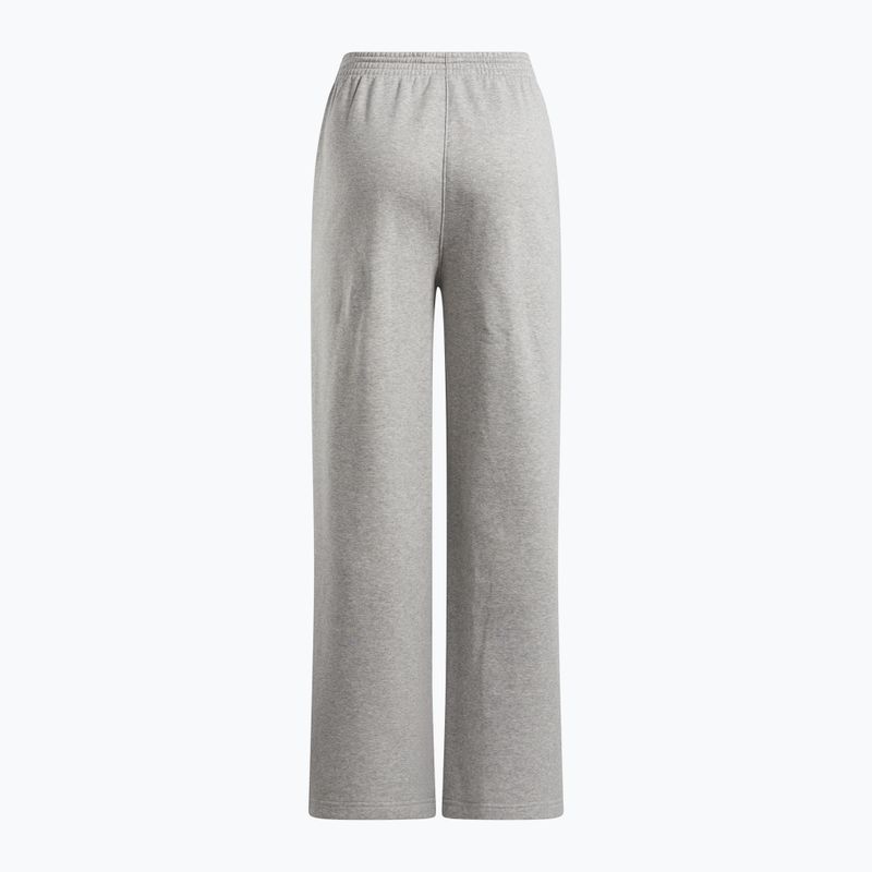 Pantaloni donna Reebok Identity Small Logo Fleece WIde Leg grigio medio heather 5