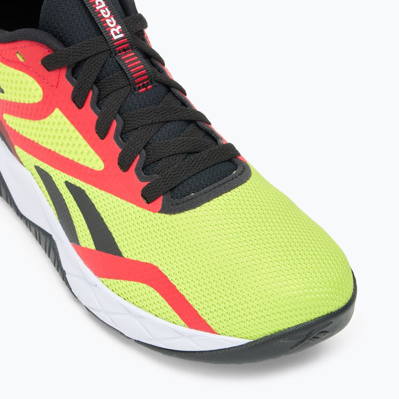 Reebok NFX scarpe da ginnastica da uomo giallo acido/nero/rosso vettore 7