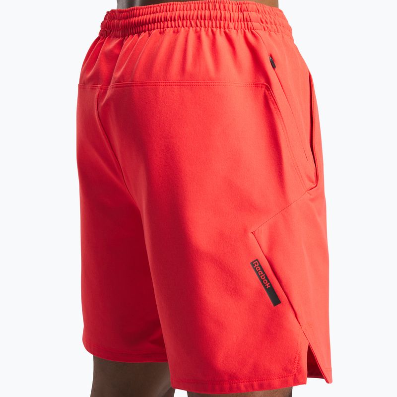 Pantaloncini da allenamento Reebok Athlete Strenght energy red da uomo 4
