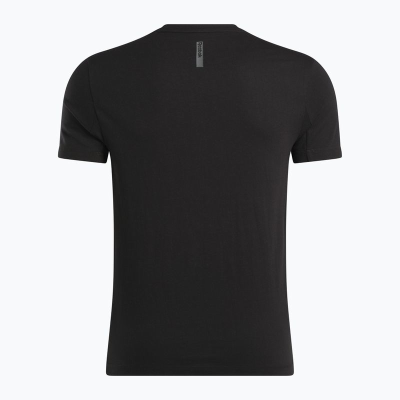 Maglietta da allenamento da uomo Reebok Atlethe Tee nero 7