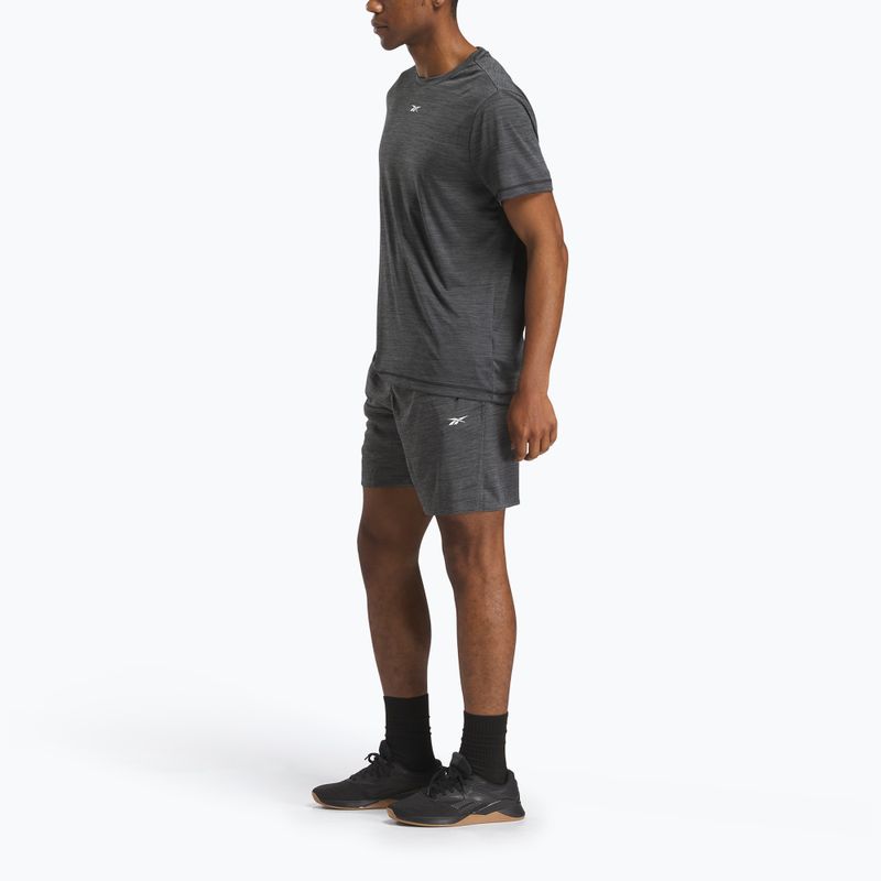 Pantaloncini Reebok Id Train Melange Knit da uomo nero 2