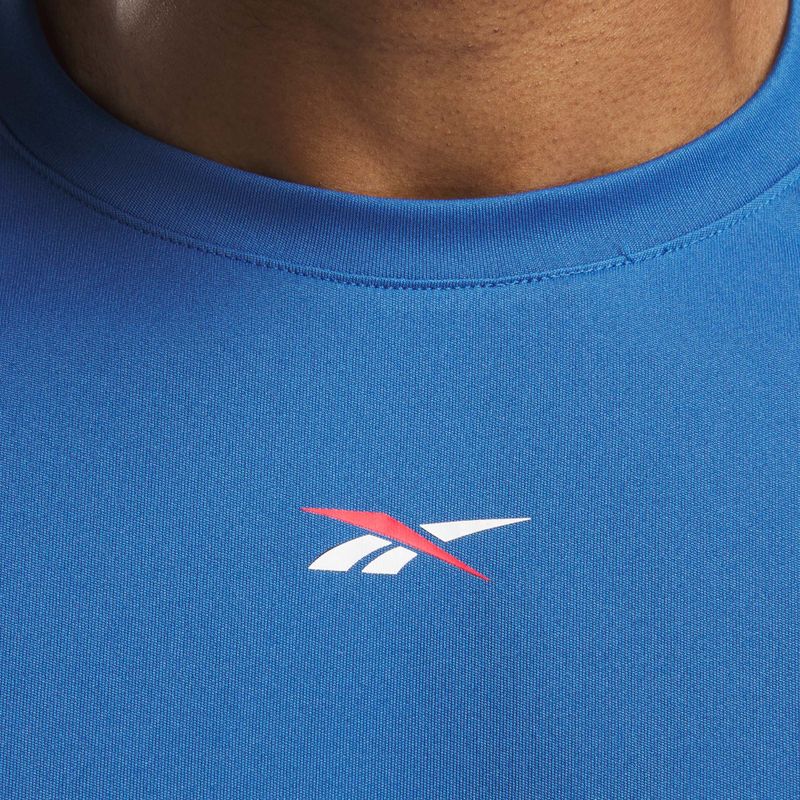 Reebok Id Train Energy Tech Tee uomo a maniche lunghe blu notte 4