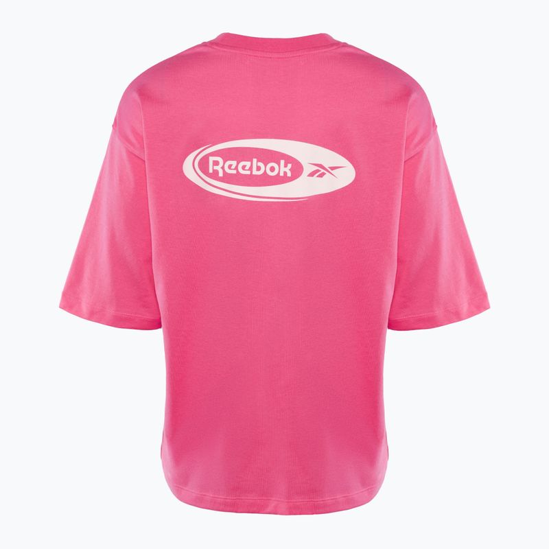 Maglietta da allenamento da donna Reebok Ide Brand Proud Tee rosa vero 2