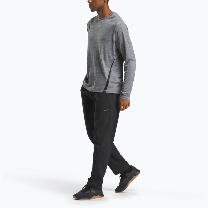 Reebok Id Train Energy Tech Tee uomo grigio 1 manica lunga da allenamento 2