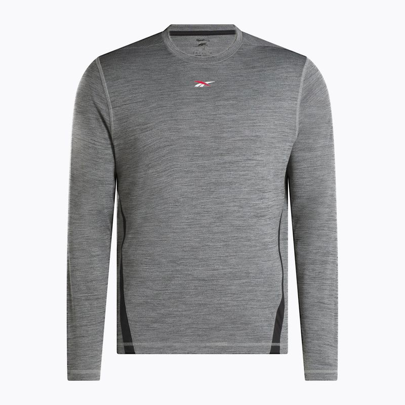 Reebok Id Train Energy Tech Tee uomo grigio 1 manica lunga da allenamento 4
