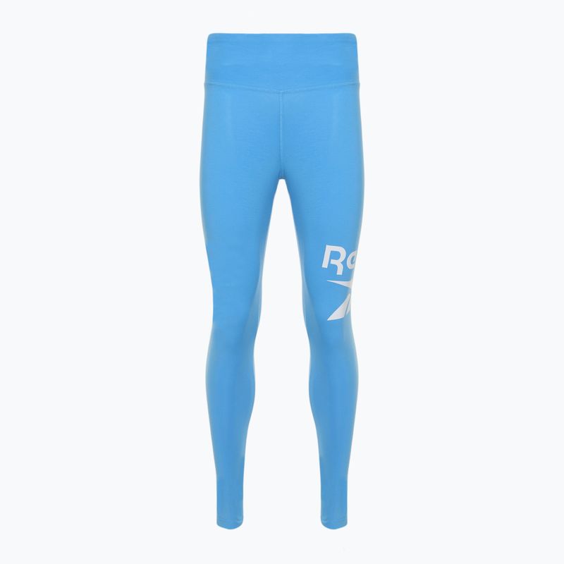 Leggings donna Reebok Identity Big Logo Cotone recupero blu