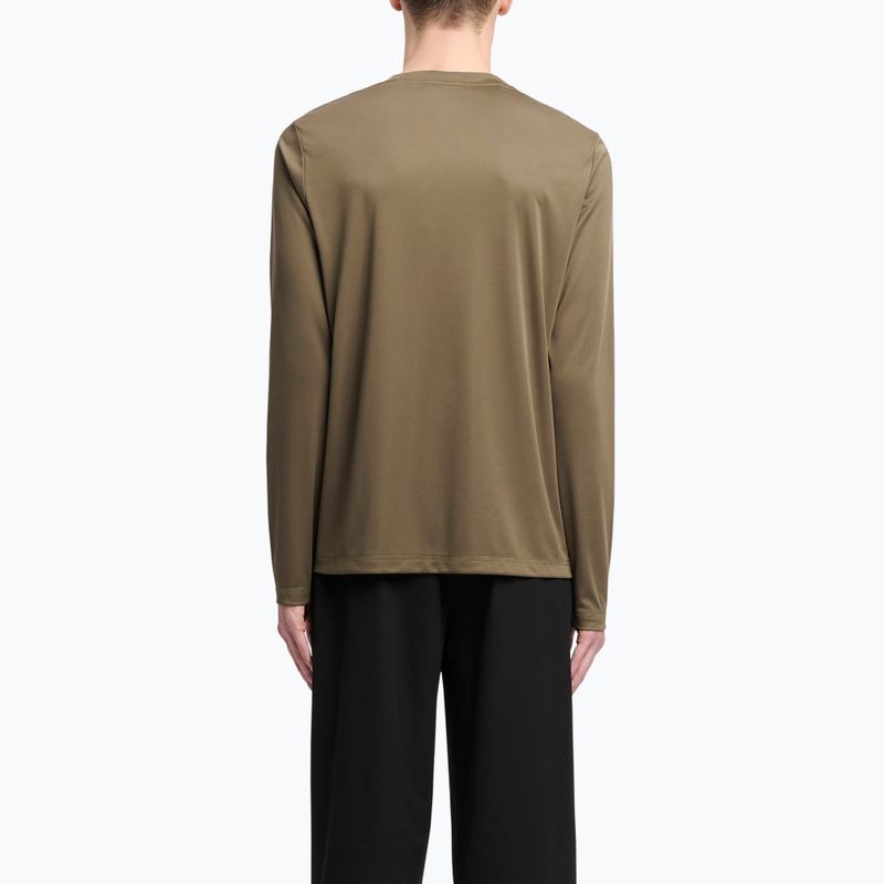 Reebok Id Train Tech Tee verde militare a maniche lunghe da uomo 3