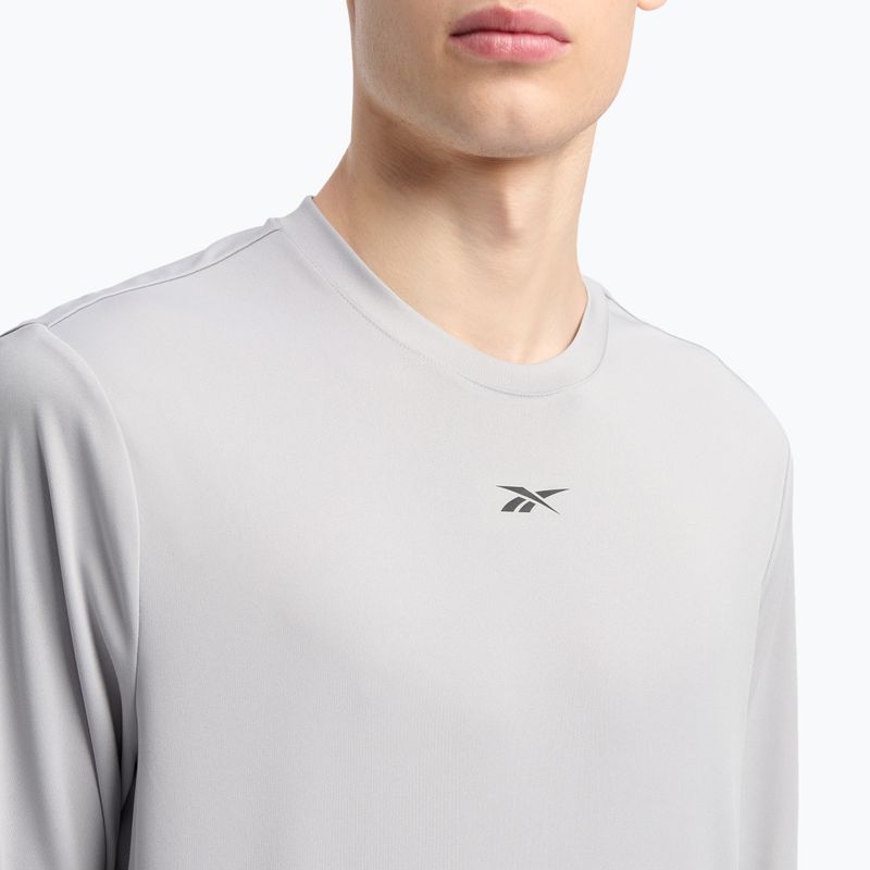 Reebok Id Train Tech Tee uomo a maniche lunghe grigio tempo libero 4
