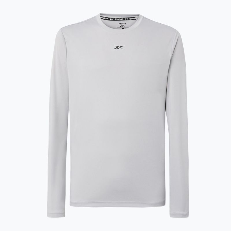 Reebok Id Train Tech Tee uomo a maniche lunghe grigio tempo libero 5
