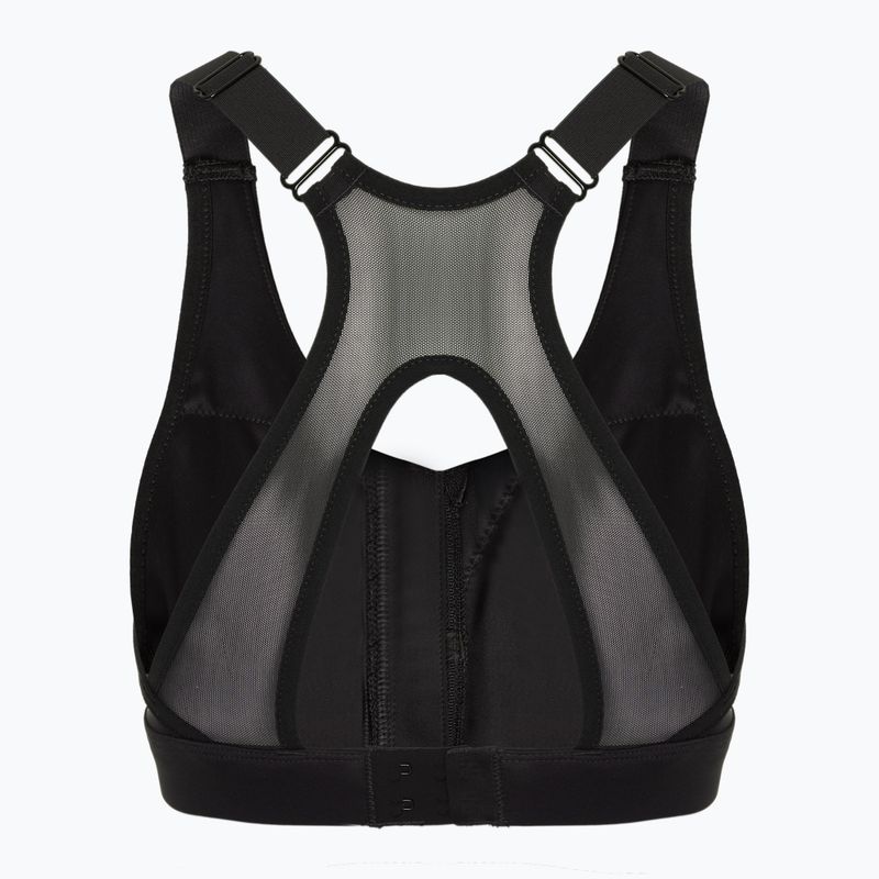 Reggiseno da allenamento Reebok Lux Front-Zip High Impact nero 2