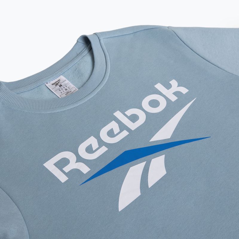 Felpa Reebok Identity Big Logo Fleece Crew da uomo, aggiornamento blu 3