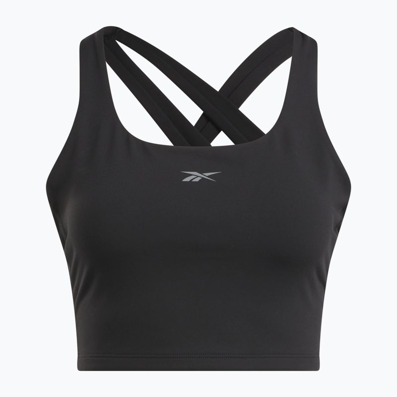 Maglietta da allenamento da donna Reebok Lux Tank nero 4