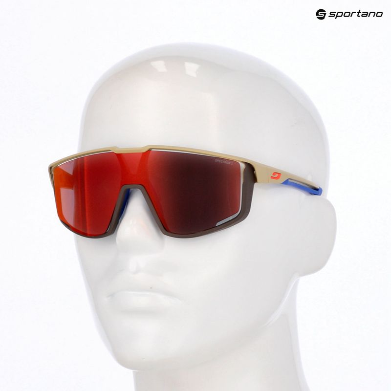 Occhiali da sole Julbo Fury Spectron opachi marrone chiaro/marrone/blu/rosso multistrato 7