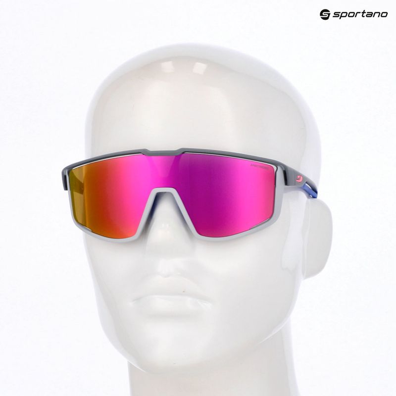 Occhiali da sole Julbo Fury Spectron opaco grigio scuro/grigio/blu/rosa multistrato 7