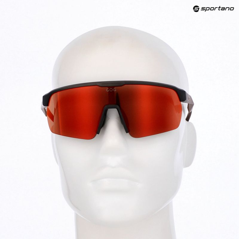 Occhiali da sole GOG Hervor matt crystal black/copper reflex black/red 5