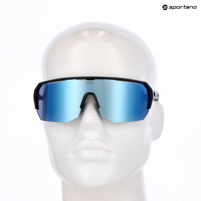 Occhiali da sole GOG Bragi nero opaco/bianco reflex/blu 6