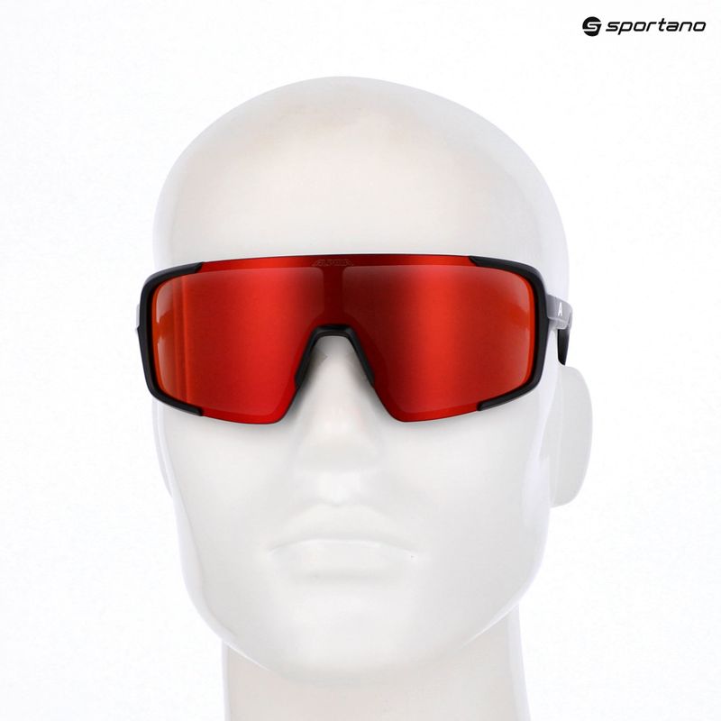 Occhiali da sole Alpina Lumin black matte/red mirror 7