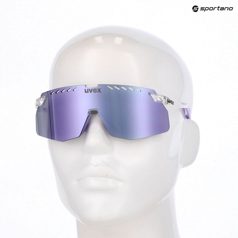 Occhiali da sole UVEX Pace Stage Small clear/mirror pink 7