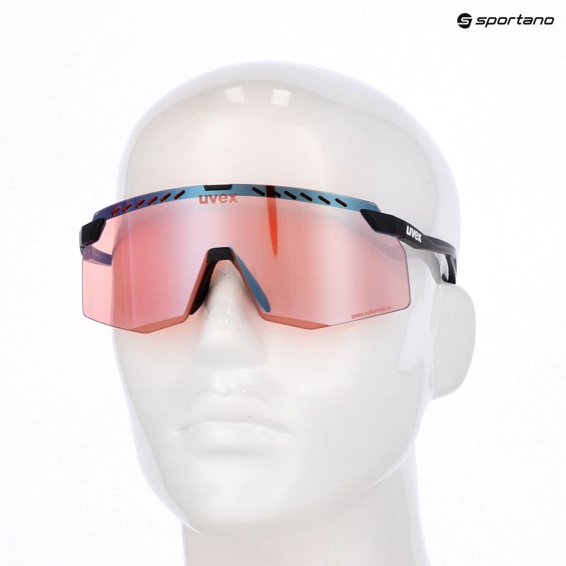 Occhiali da sole UVEX Pace Stage CV black matt/mirror blue 5