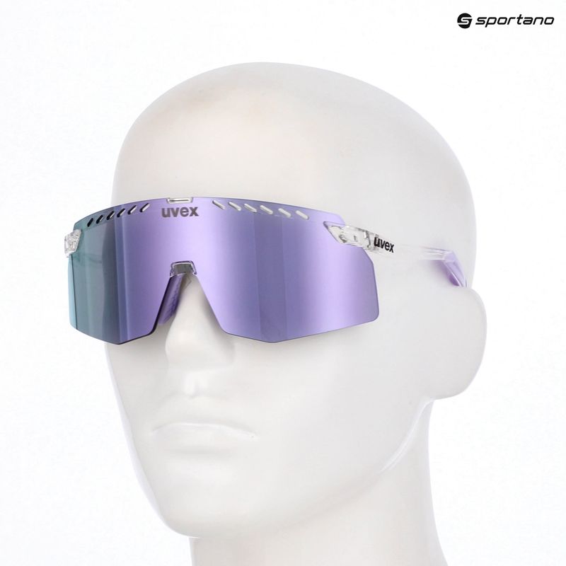 Occhiali da sole UVEX Pace Stage clear/mirror pink 7