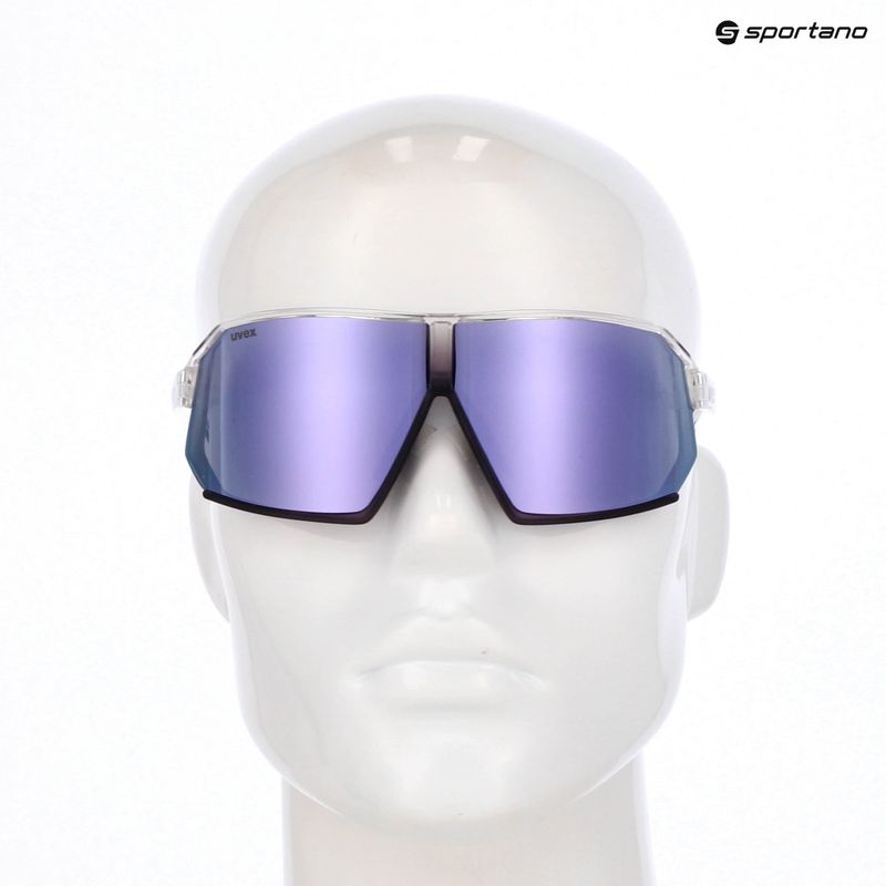 UVEX Sportstyle 237 occhiali da sole trasparenti/viola metallizzata/lavanda specchiata 7