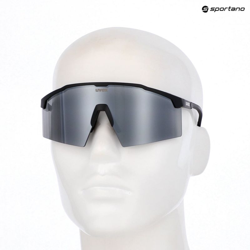 Occhiali da sole UVEX Flowline black matt/mirror silver 7