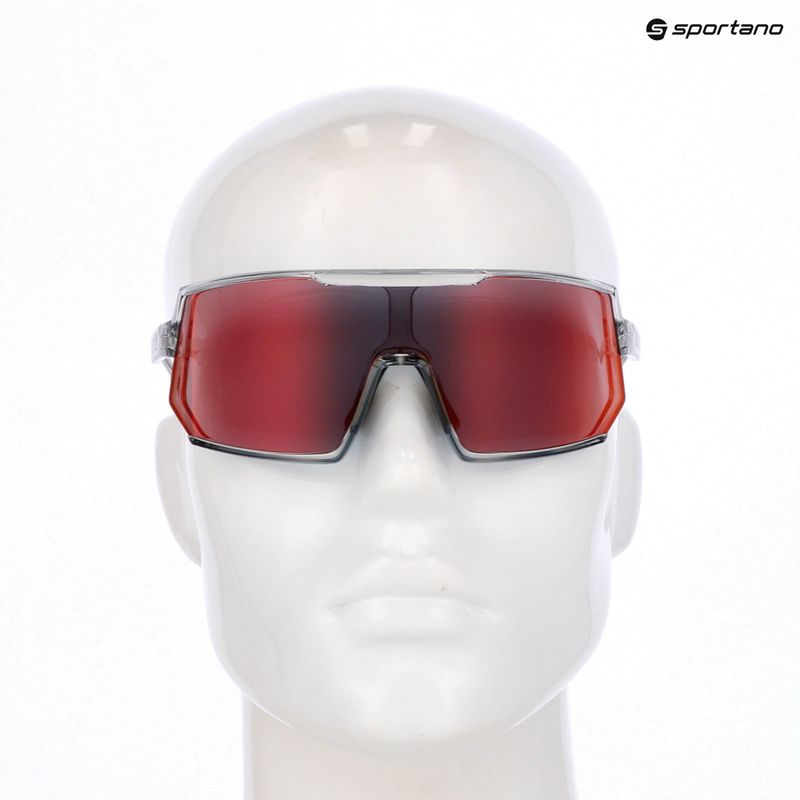 UVEX occhiali da sole Sportstyle 235 fumo trasparente/rosso specchiato 7