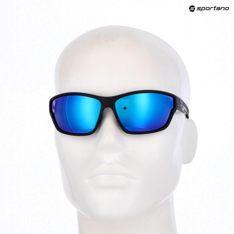 Occhiali da sole UVEX Sportstyle 806 nero opaco/blu specchiato 7