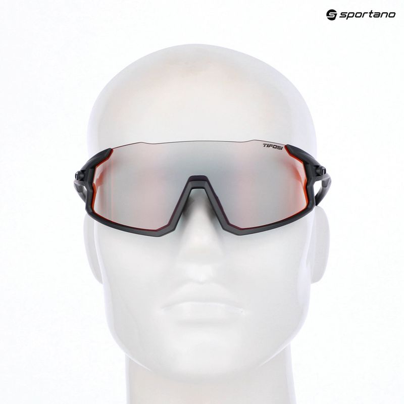 Occhiali da sole fotocromatici Tifosi Stash Clarion Fototec opaco canna di fucile/rosso Clarion 5