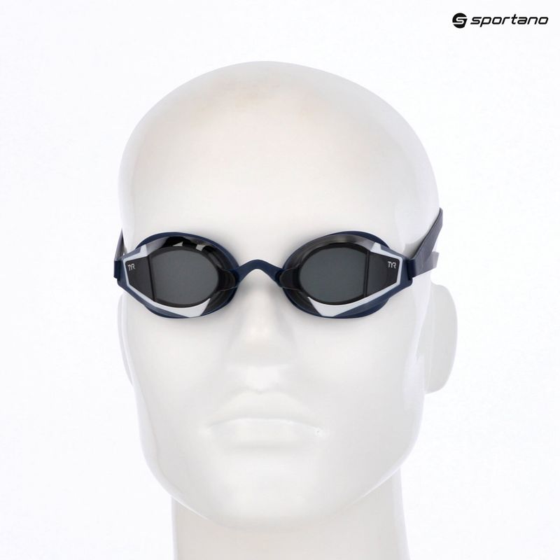 Occhialini da nuoto TYR Stealth-X Race smoke/navy/navy 3
