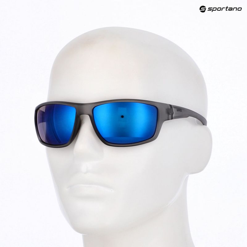 Occhiali da sole UVEX Sportstyle 230 fumo opaco/blu specchiante 7