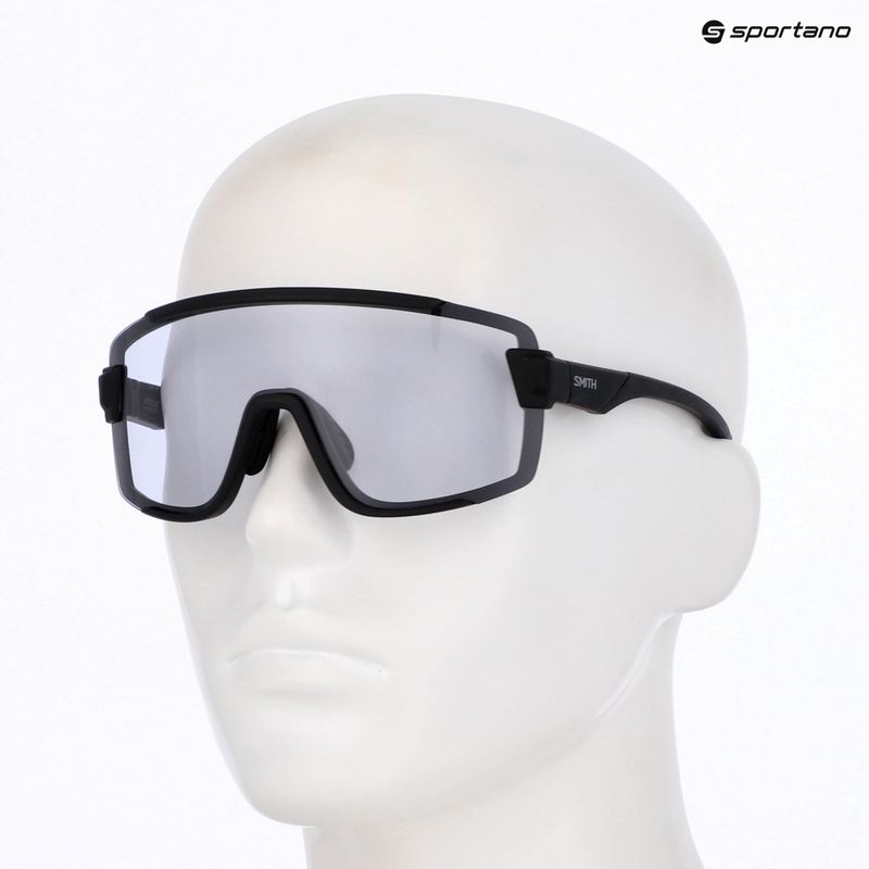 Occhiali da sole Smith Wildcat nero opaco/fotocromatico da chiaro a grigio/chiaro 3