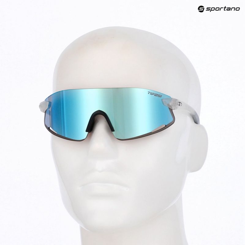 Occhiali da sole Tifosi Vogel XC satinati trasparenti/specchiati blu cielo 5