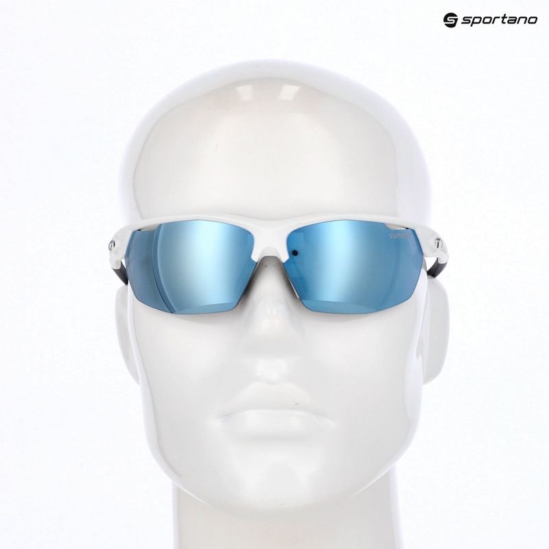 Occhiali da sole Tifosi Navar matte white/smoke bright blue mirror 9