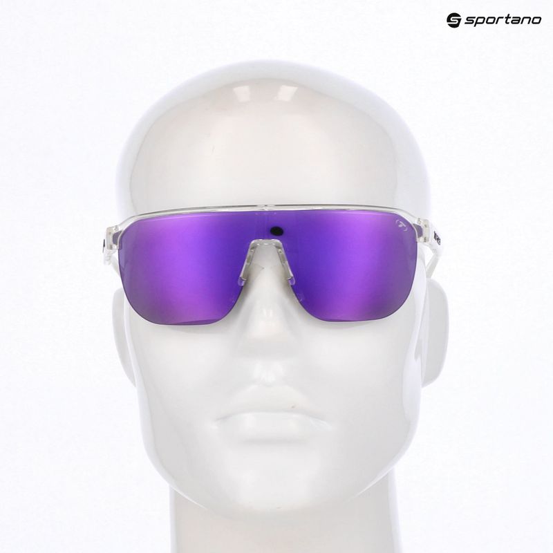 Occhiali da sole Tifosi Sanctum SL crystal clear/smoke purple mirror ar 4