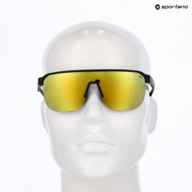 Occhiali da sole Tifosi Sanctum SL matte black/smoke yellow mirror 4