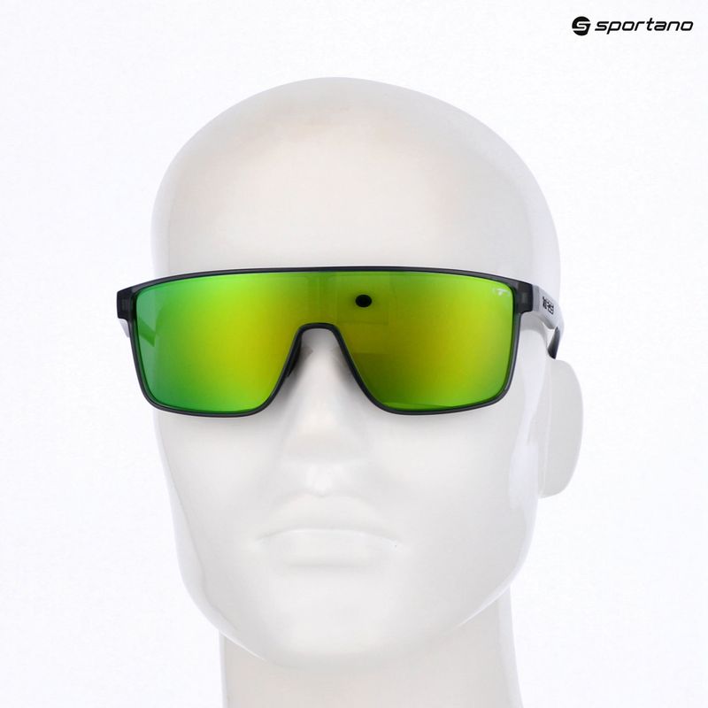 Occhiali da sole polarizzati Tifosi Sanctum Polarized crystal smoke/green mirror 5