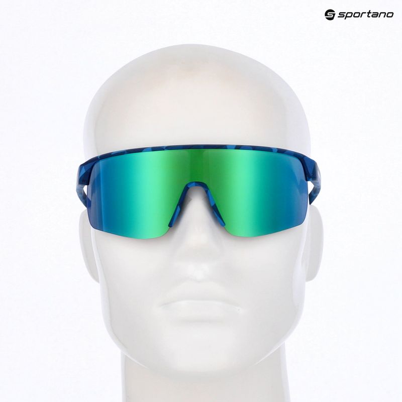 Occhiali da sole Red Bull SPECT Dakota matt blue/smoke with green-purple mirror 7
