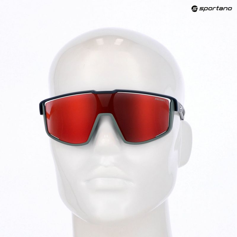 Occhiali da sole Julbo Fury Spectron 3 blu scuro/grigio verde/rosso multistrato 5
