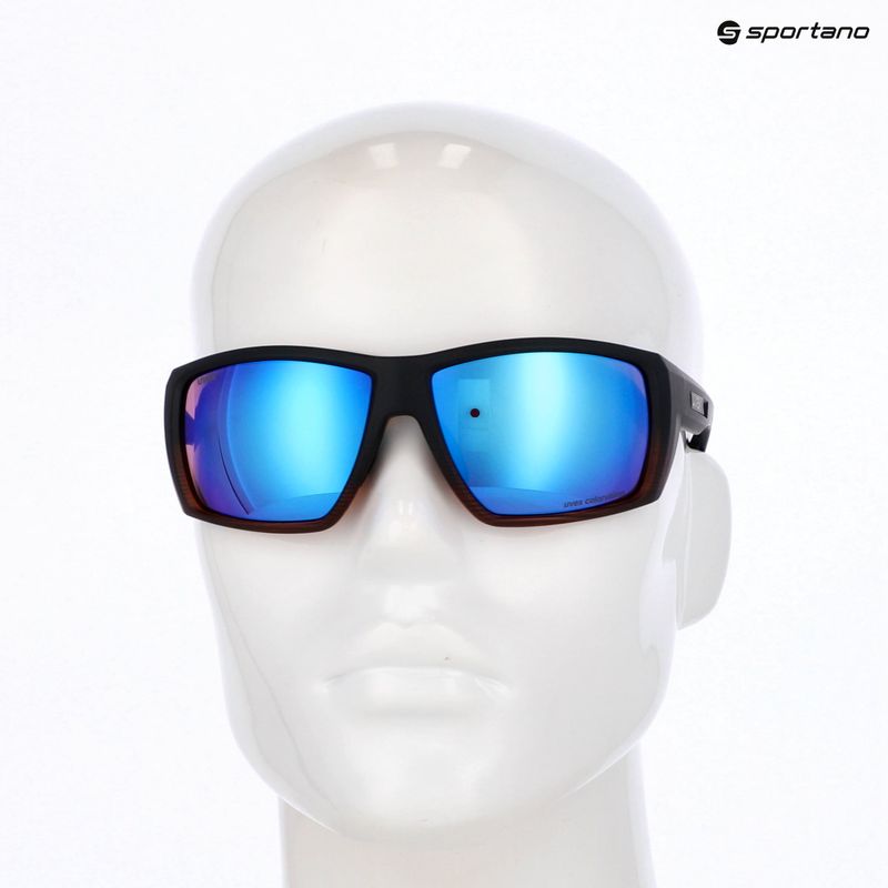 Occhiali da sole UVEX Mtn Venture CV nero demi matt/blu specchiato 6