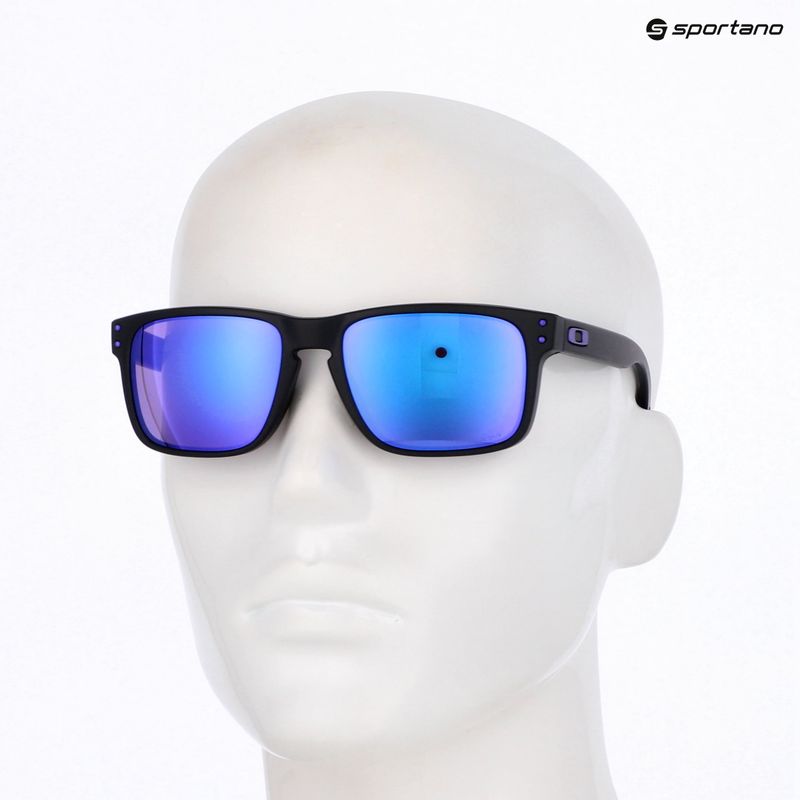 Occhiali da sole Oakley Holbrook nero opaco/viola di Przm 13