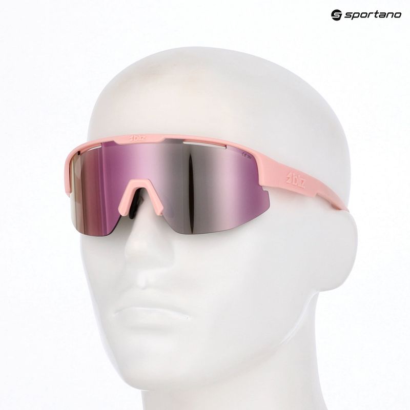 Occhiali da sole Bliz Matrix matte powder rosa/marrone rosé multi 6