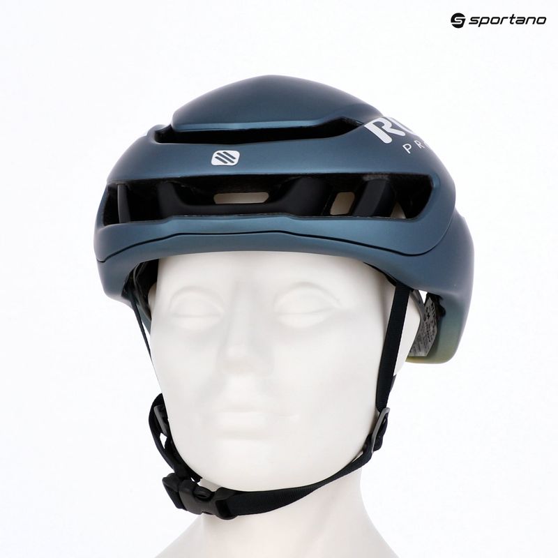 Casco da ciclismo Rudy Project Nytron blue avio/apple green metal matte 7