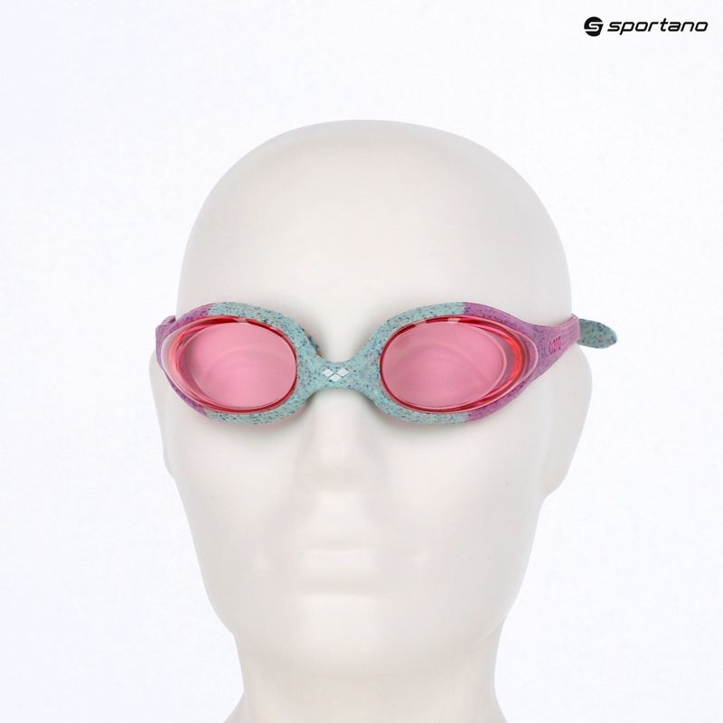 Occhialini da nuoto per bambini arena Spider r pink/grey/pink 10