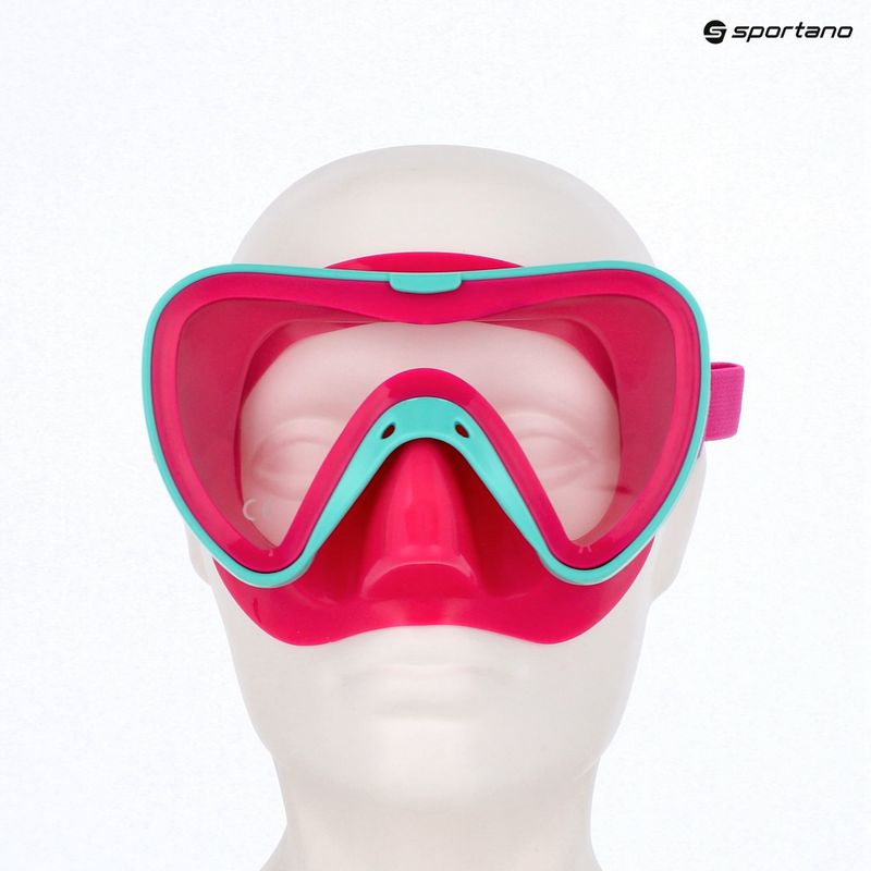 Maschera da snorkeling Mares Turtle rosa/acqua per bambini 4