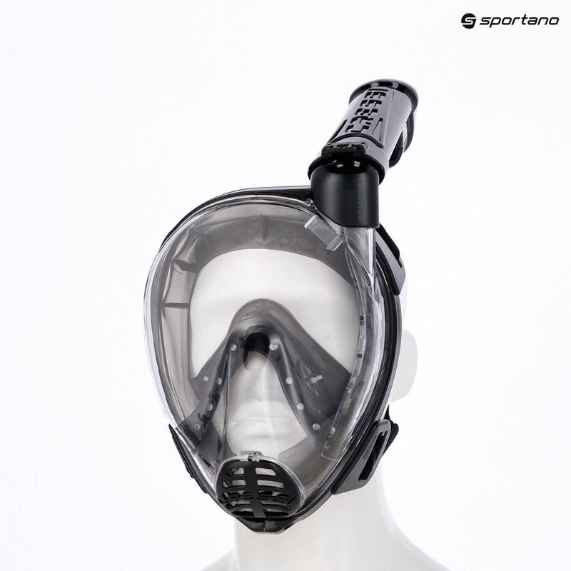 Maschera facciale integrale per snorkeling Cressi Komodo Full Face black/black 15