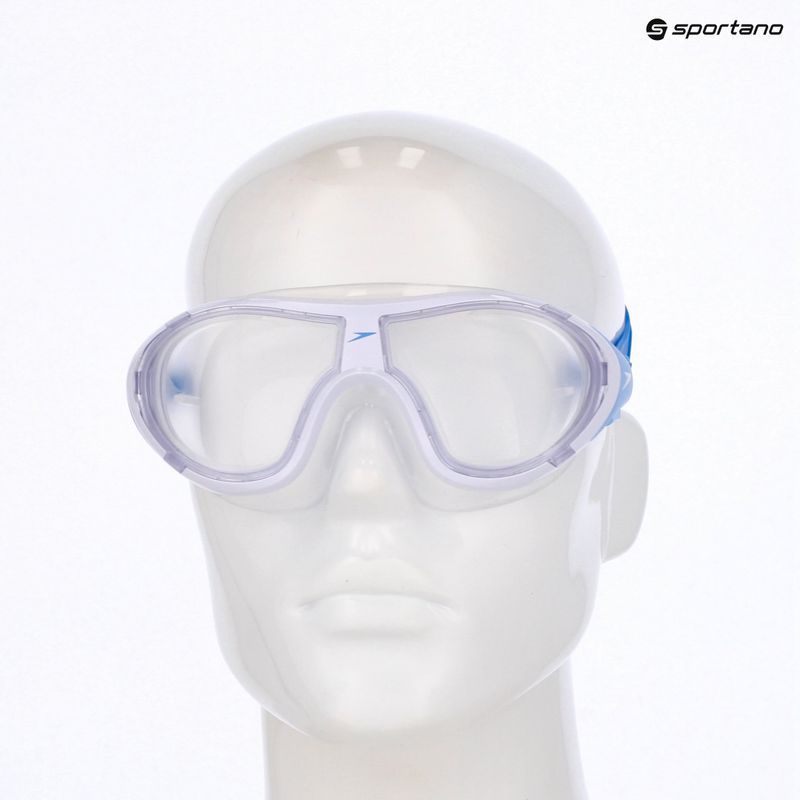 Speedo Biofuse 2.0 maschera da nuoto bianca / trasparente 9