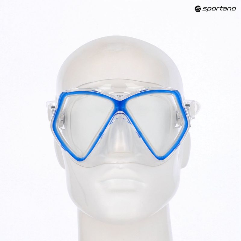 Maschera snorkel Mares Zephir JR blu/chiaro per bambini 3