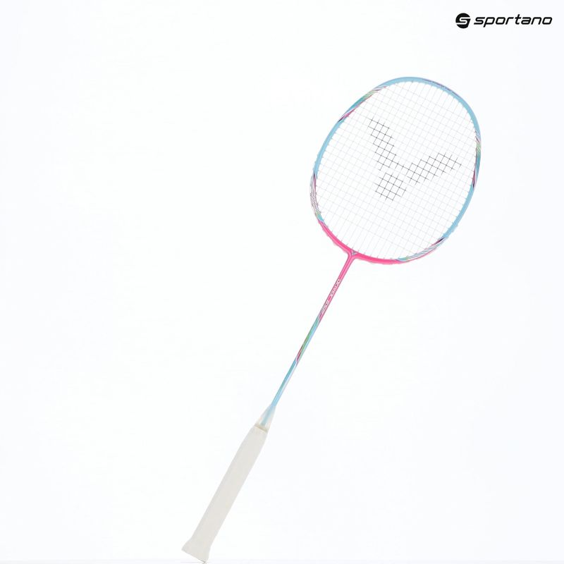 Racchetta da badminton VICTOR DriveX 6SP QM fluorescent rose-red/light blue 5